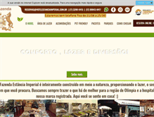 Tablet Screenshot of hotelestanciaimperial.com.br